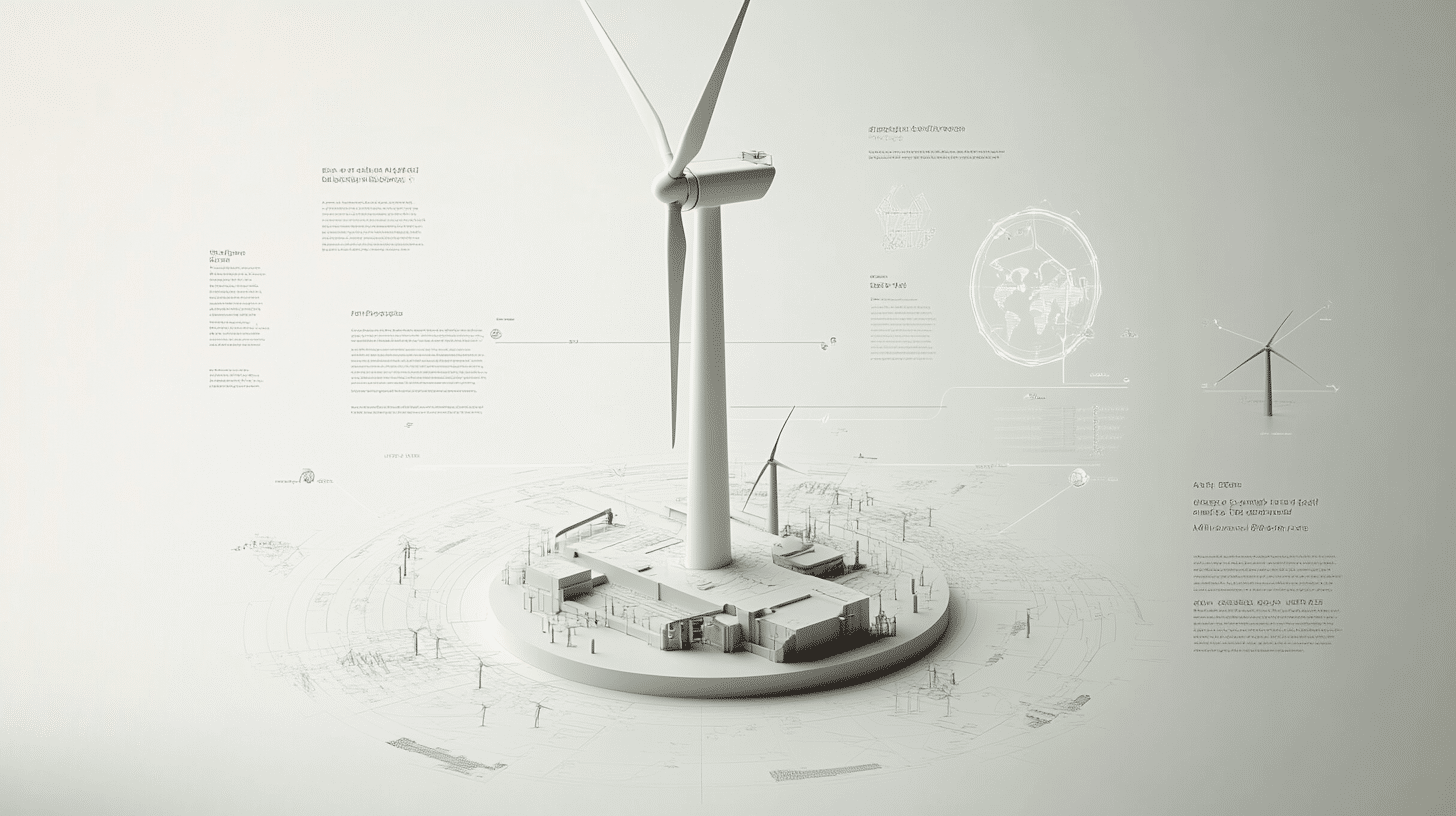 paysage urbain transformé par l’incorporation d’infrastructures d’énergies renouvelables